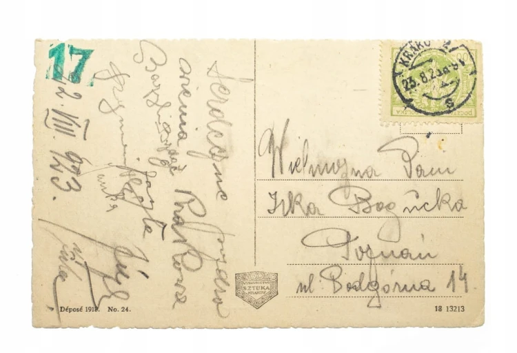 KRAKÓW - POMNIK REJTANA 1923
