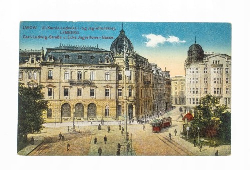 LWÓW - UL. KAROLA LUDWIKA, UL. JAGIELLOŃSKA 1917