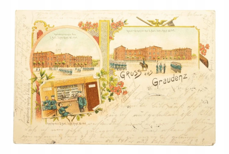 GRUDZIĄDZ - KOSZARY WOJSKOWE 1899