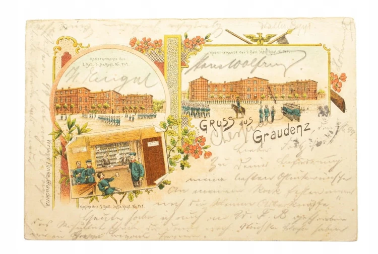 GRUDZIĄDZ - KOSZARY WOJSKOWE 1899