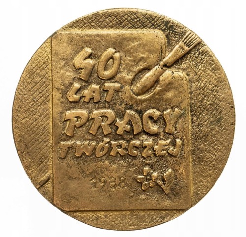 MEDAL ZBIGNIEW ŁYSIAK 40 LAT PRACY TWÓRCZEJ 1988