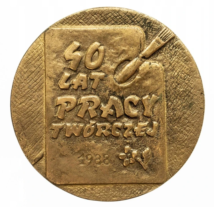 MEDAL ZBIGNIEW ŁYSIAK 40 LAT PRACY TWÓRCZEJ 1988