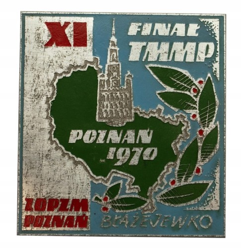 PLAKIETA XI FINAŁ TMMP POZNAŃ 1970 BŁAŻEJEWKO