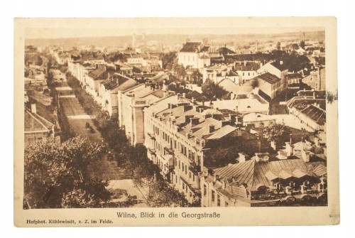 WILNO - PANORAMA MIASTA, WIDOK OGÓLNY 1917