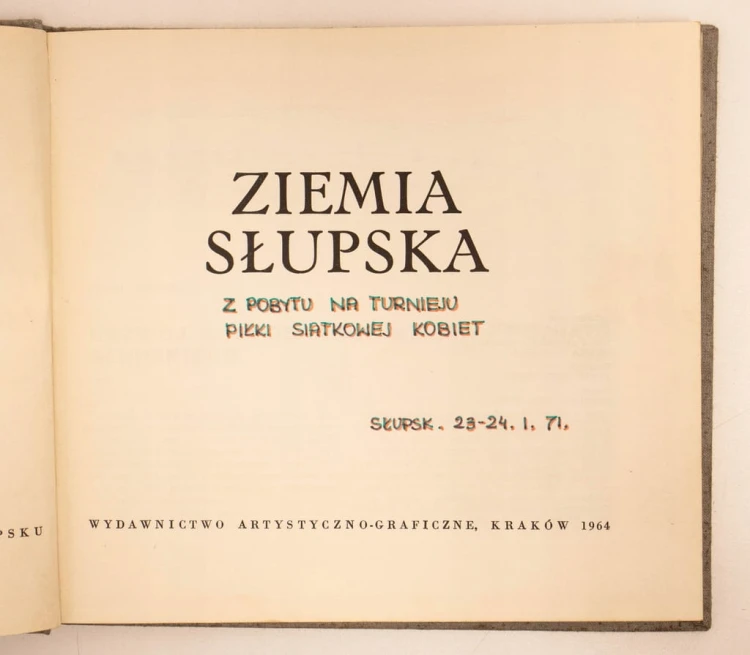 STARA KSIĄŻKA ZIEMIA SŁUPSKA 1964