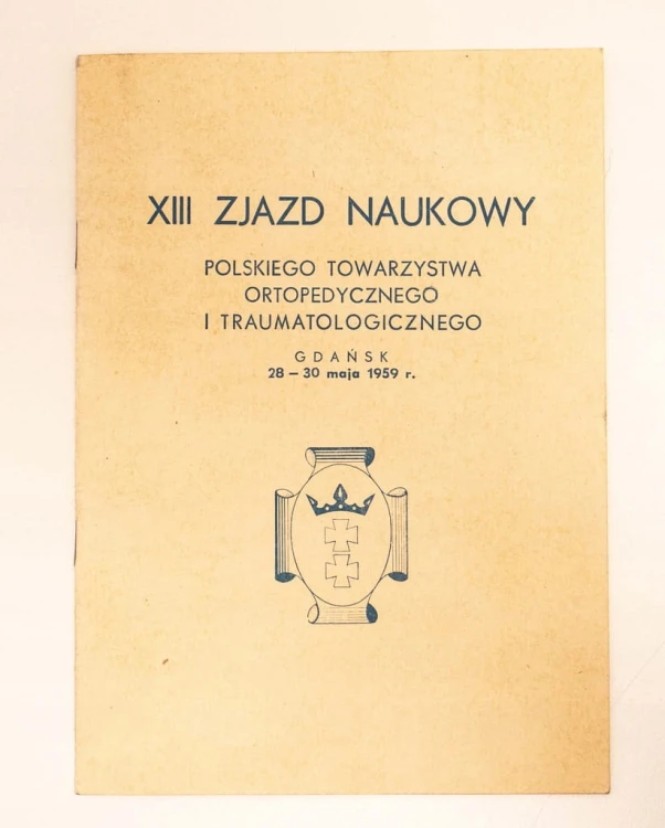 STARY PROGRAM XIII ZJAZD NAUKOWY GDAŃSK 1959