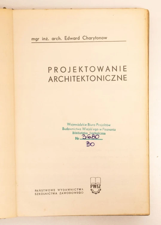 STARA KSIĄŻKA PROJEKTOWANIE ARCHITEKTOCZNICZNE '72