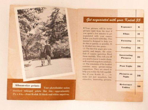 STARA KSIĄŻKA INSTRUKCJA KODAK