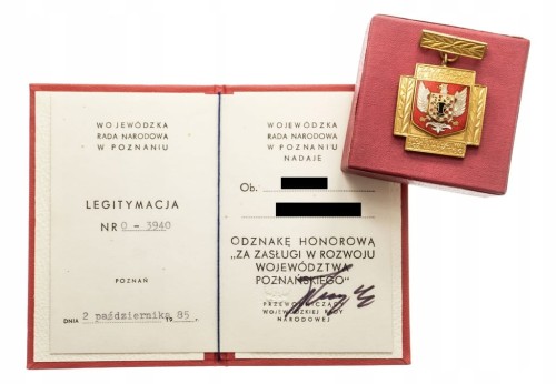 ODZNAKA ZA ZASŁUGI W ROZWOJU WOJ.POZNAŃSKIEGO +LEG