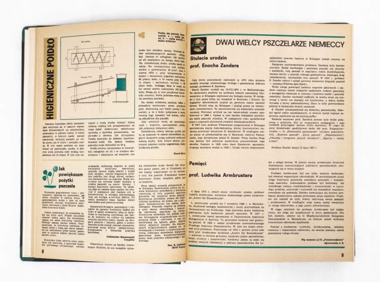 STARE CZASOPISMO - PSZCZELARSTWO, ROCZNIK 1974 / 1975