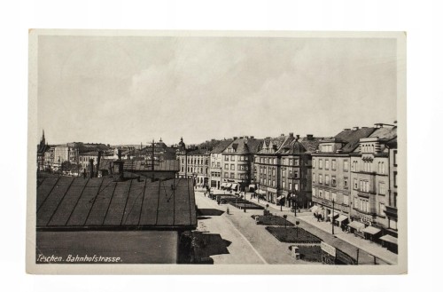 CIESZYN - ULICA DWORCOWA (BAHNHOFSTRASSE) 1942
