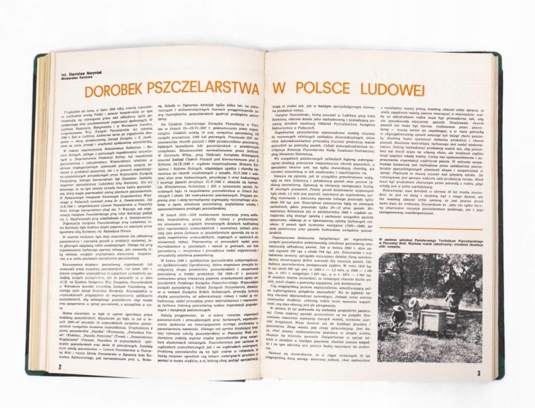 STARE CZASOPISMO - PSZCZELARSTWO, ROCZNIK 1974 / 1975