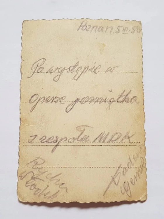 POZNAŃ 1950 PO WYSTĘPIE W OPERZE ZESPÓŁ MDK