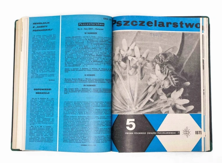STARE CZASOPISMO - PSZCZELARSTWO, ROCZNIK 1974 / 1975
