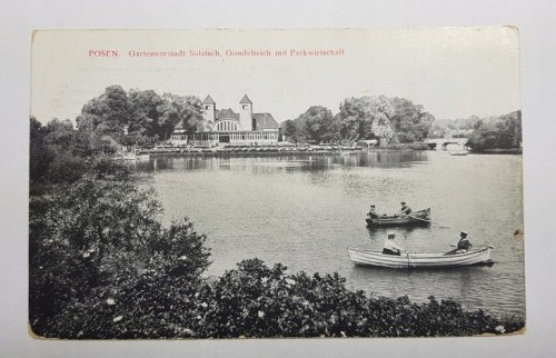 POZNAŃ PARK SOŁACKI ŁÓDKI FELDPOST 1917