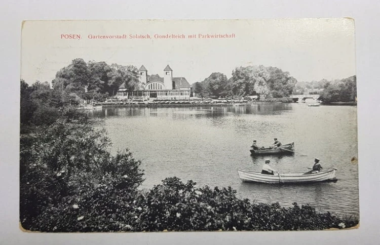 POZNAŃ PARK SOŁACKI ŁÓDKI FELDPOST 1917
