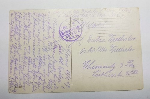POZNAŃ PARK SOŁACKI ŁÓDKI FELDPOST 1917