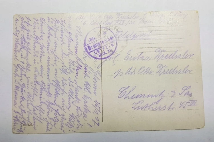 POZNAŃ PARK SOŁACKI ŁÓDKI FELDPOST 1917