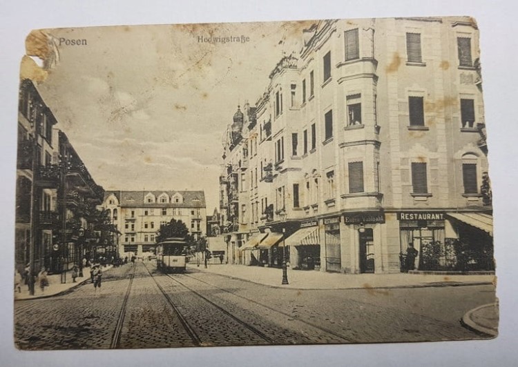 POZNAŃ Hedwigstrasse ul. Kraszewskiego pocz.XX w.