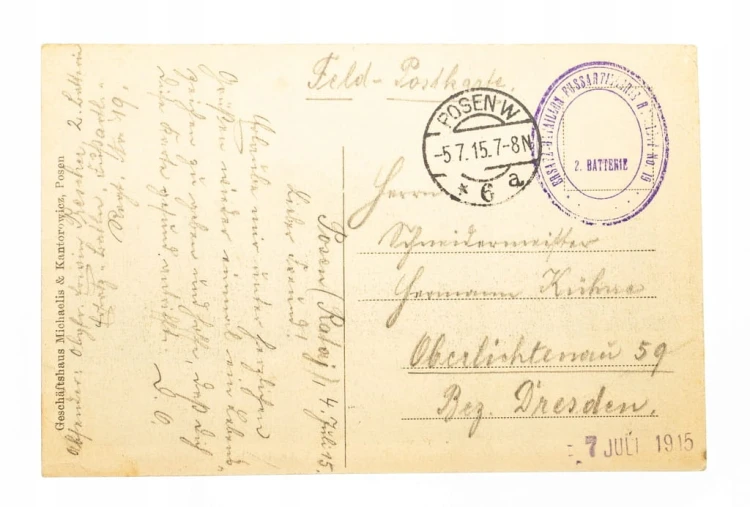 POZNAŃ - KOMISJA OSIEDLEŃCZA, FELDPOST 1915