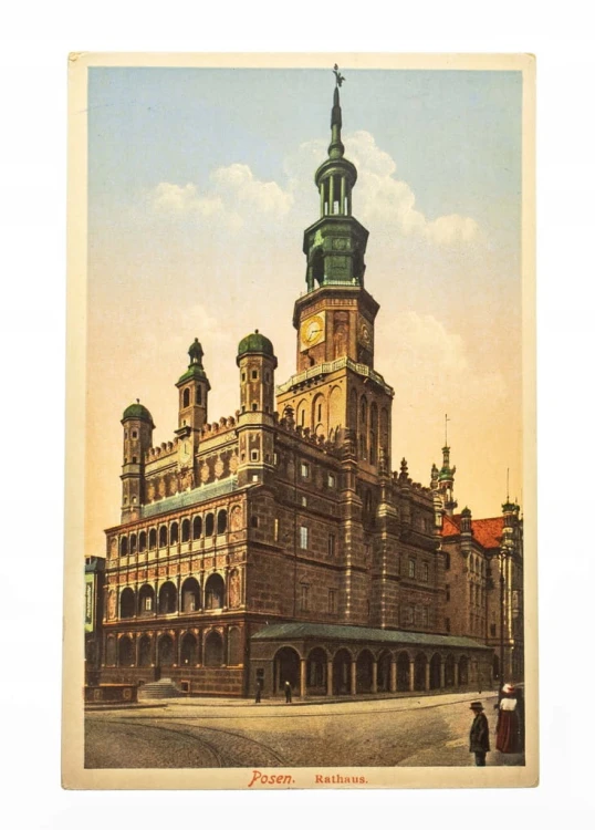 POZNAŃ - RATUSZ, RYNEK, FELDPOST 1916