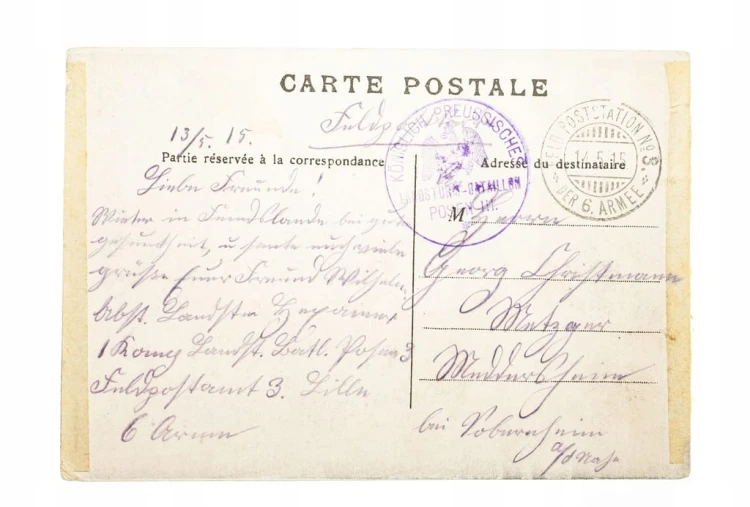 LILLE - RUE FAIDHERBE, FELDPOST POZNAŃ 1915