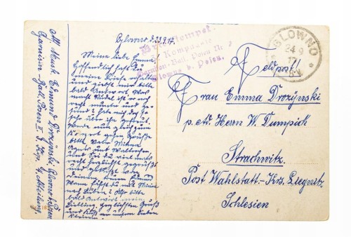 POZNAŃ -GŁÓWNA, RYNEK, ZMIANA WARTY, FELDPOST 1917