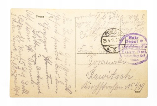 POZNAŃ - KATEDRA, FELDPOST 1917