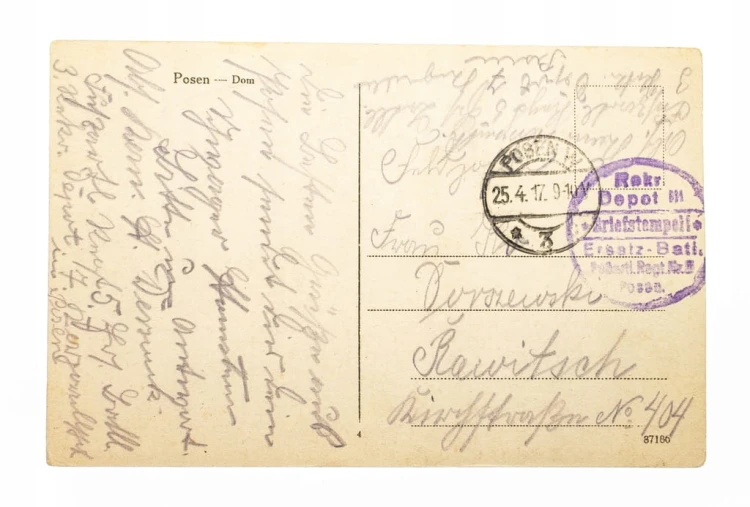 POZNAŃ - KATEDRA, FELDPOST 1917