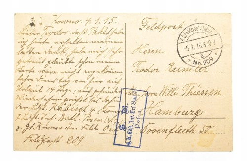 KOWNO - KOŚCIÓŁ ŚW. M. ARCHANIOŁA, FELDPOST 1916