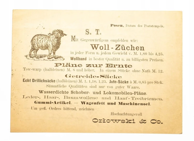 POZNAŃ - ORŁOWSKI & Co, PASKI SKÓRZANE 1888