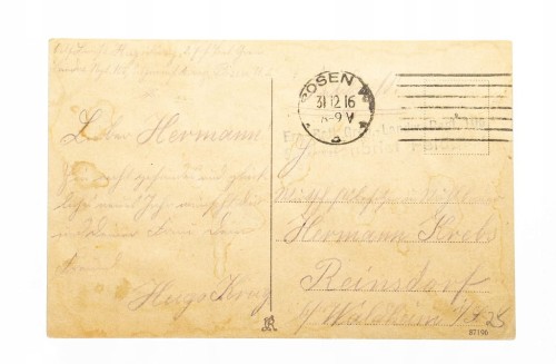 POZNAŃ - UNIWERSYTET MICKIEWICZA, FELDPOST 1916