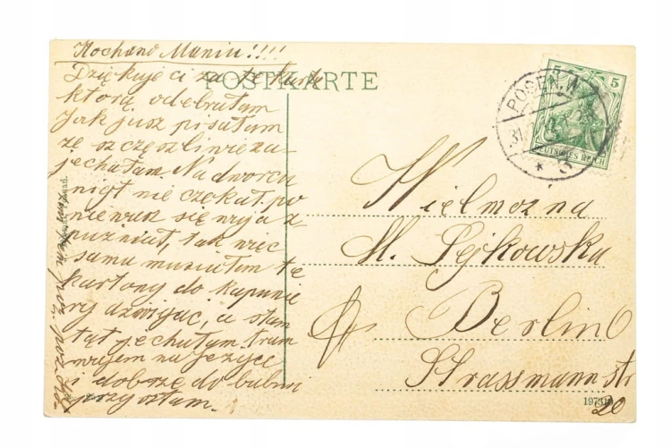 POZNAŃ - FONTANNA PROZERPINY, RYNEK, RATUSZ 1912