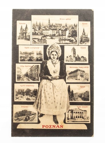 POZNAŃ - BAMBERKA, ZABYTKI, DWORZEC, ZAMEK 1916