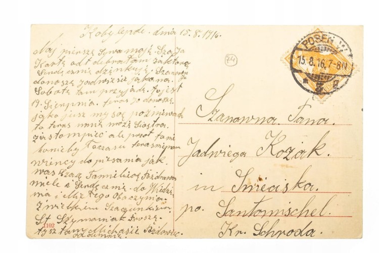 POZNAŃ - BAMBERKA, ZABYTKI, DWORZEC, ZAMEK 1916