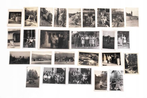 ZESTAW STARYCH FOTOGRAFII RODZINNYCH - WYCIECZKA W GÓRY II RP