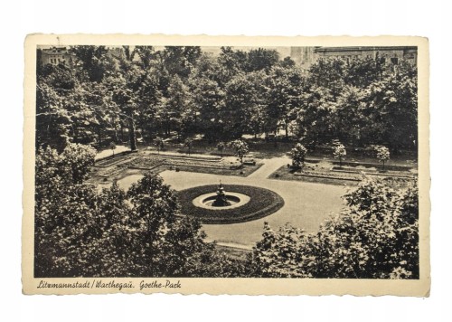 ŁÓDŹ - PARK SIENKIEWICZA, GOETHE PARK 1941