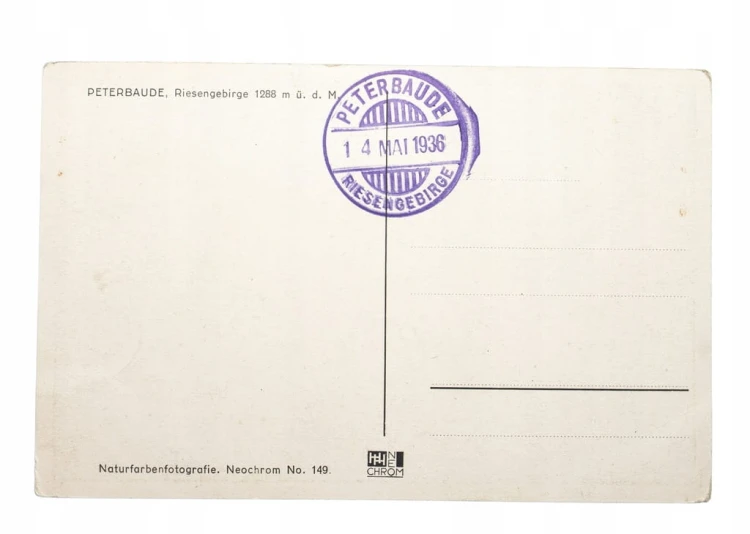 KARKONOSZE - SCHRONISKO PETERBAUDE 1936