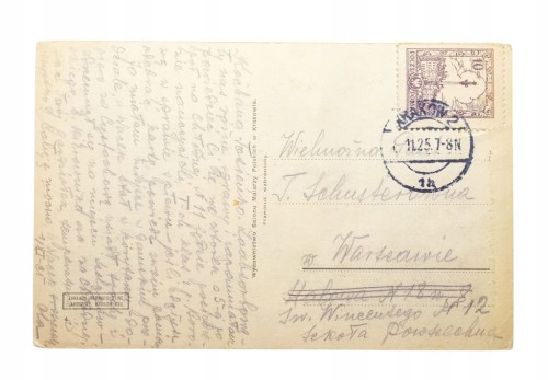 KRAKÓW - POMNIK KOPERNIKA, BIBL. JAGIELOŃSKA 1925