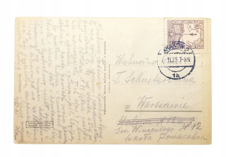 KRAKÓW - POMNIK KOPERNIKA, BIBL. JAGIELOŃSKA 1925