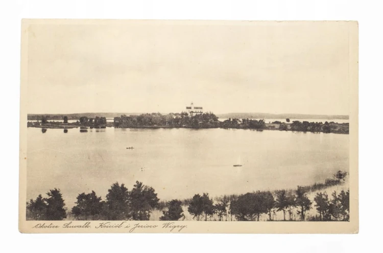 SUWAŁKI - KOŚCIÓŁ I JEZIORO WIGRY 1935