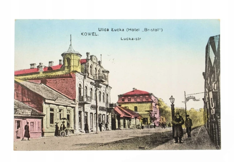 KOWEL - ULICA ŁUCKA, HOTEL BRISTOL 1916