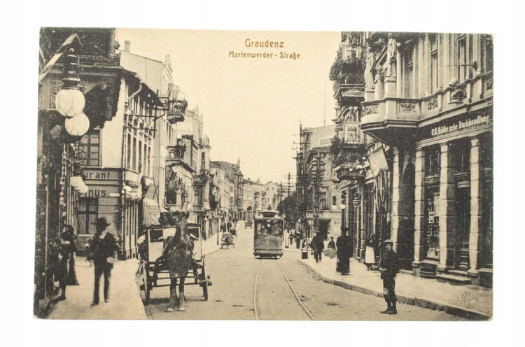 GRUDZIĄDZ - ULICA WYBICKIEGO, TRAMWAJ l. 20