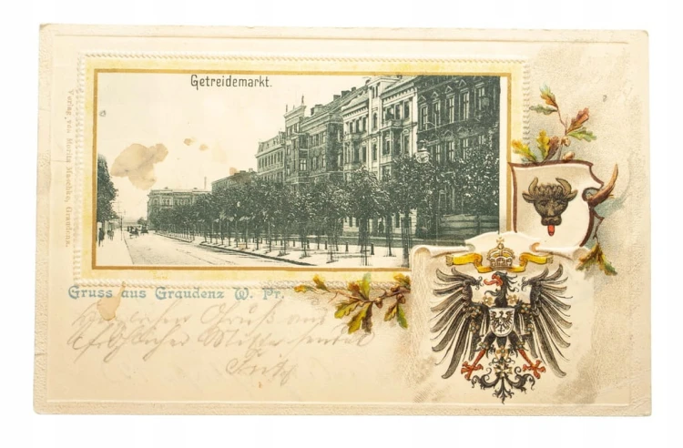 GRUDZIĄDZ - RYNEK ZBOŻOWY GETREIDEMARKT 1901
