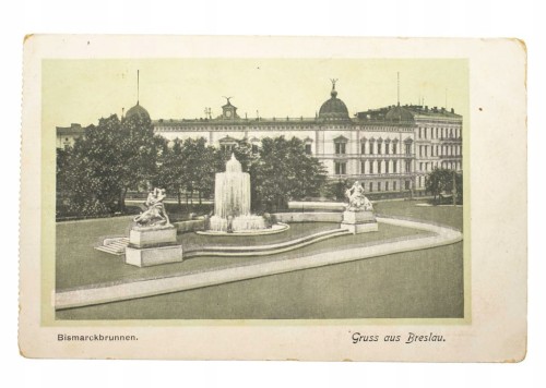 WROCŁAW -FONTANNA ALEGORIA WALKI I ZWYCIĘSTWA 1917