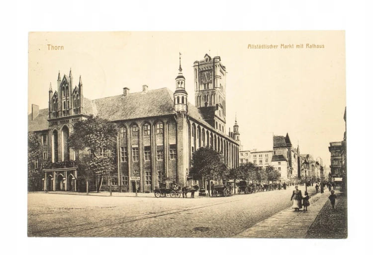 TORUŃ - RATUSZ, BRYCZKA 1914