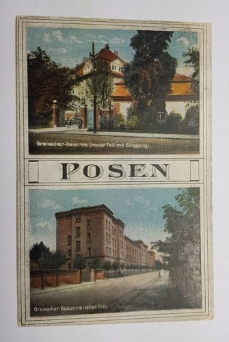 POZNAŃ KOSZARY I KASYNO OFICERSKIE 1919
