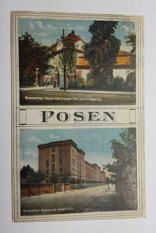 POZNAŃ KOSZARY I KASYNO OFICERSKIE 1919
