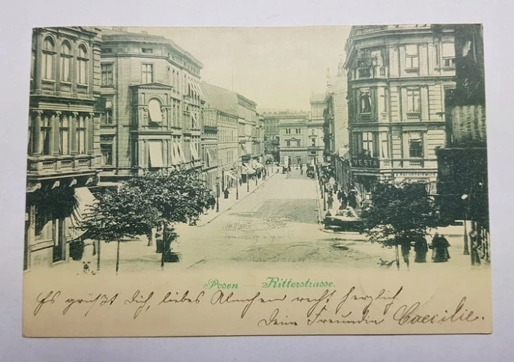 POZNAŃ RITTERSTRASSE RYCERSKA RATAJCZAKA 1901