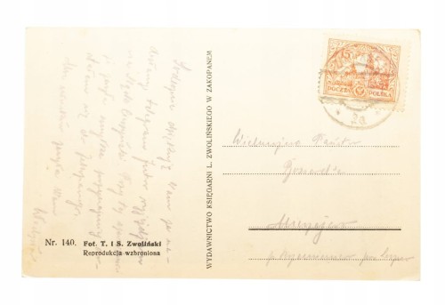 WOŁOSZYN - TATRY, WODOGRZMOTY MICKIEWICZA 1929